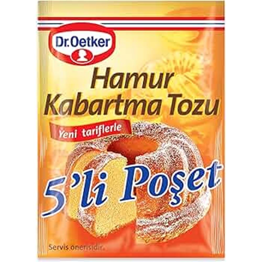 Dr.Oetker Hamur Kabartma Tozu Poşet 5x10 gr