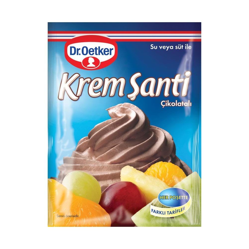 Dr.Oetker Krem Şanti Çikolatalı Poşet 75 gr