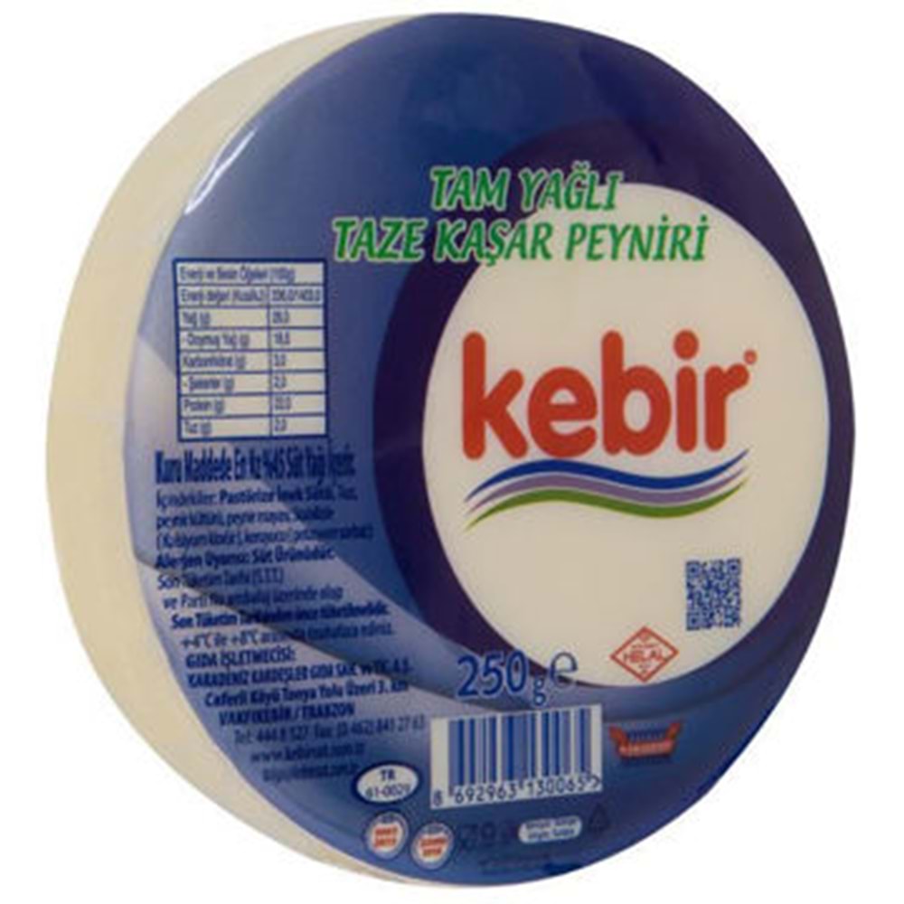 Kebir Kaşar Peyniri 250 gr
