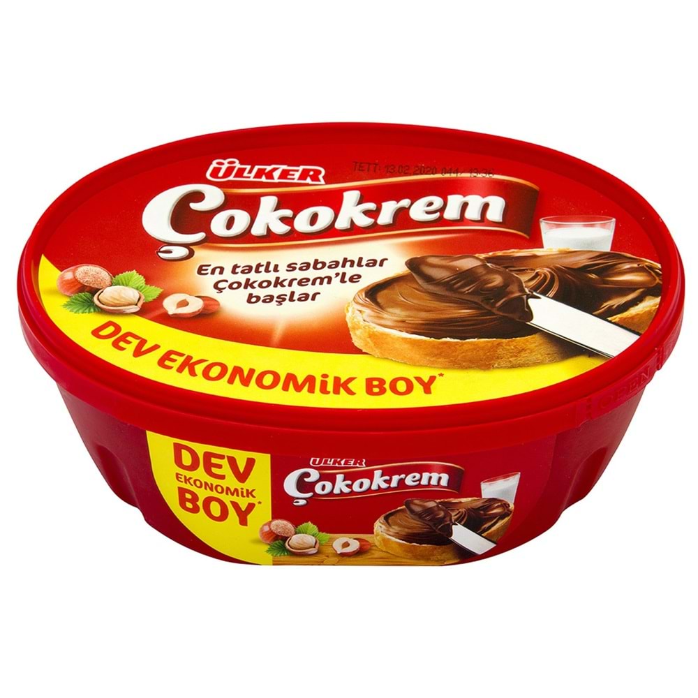Ülker Çokokrem Dev Ekonomik Boy Kakaolu Fındık Kreması 950 gr