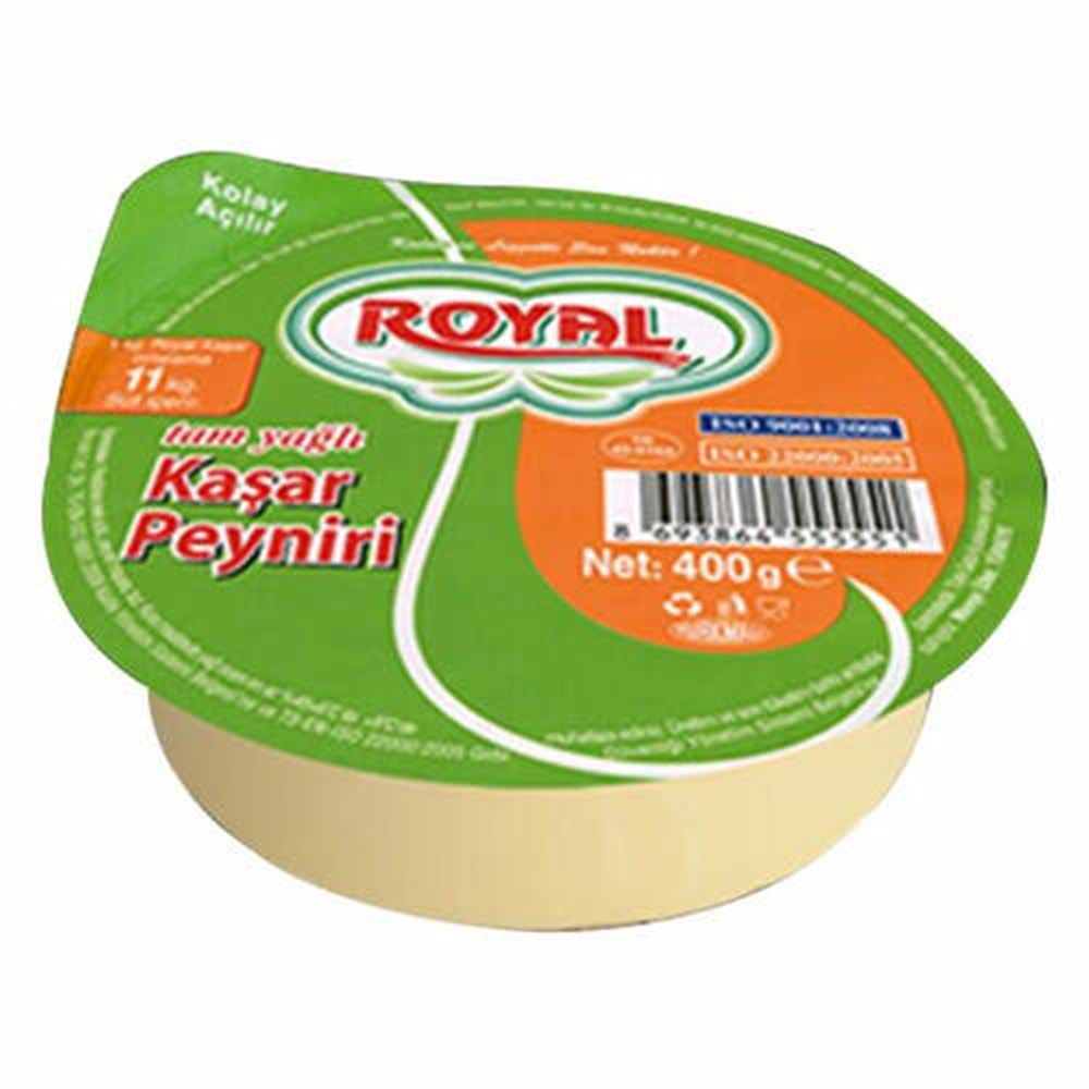 Royal Tam Yağlı Kaşar Peyniri 400 gr