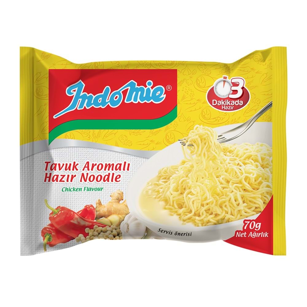 İndomie Tavul Aromalı Hazır Noodle 70 gr