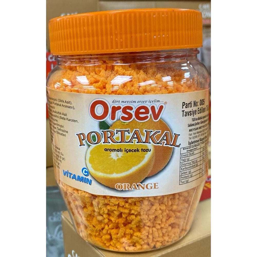 Orsev Portakal Aromalı İçecek Tozu 300 gr