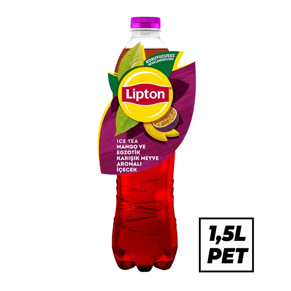 Lipton Ice Tea Mango Ve Egzotik Karışık Meyve Aromalı İçecek 1,5 Lt