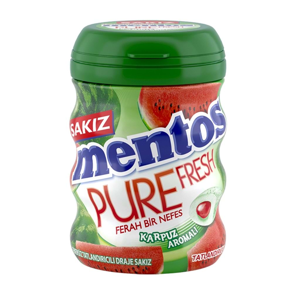 Mentos Pure Fresh Karpuz Aromalı Sakız 60 Gr