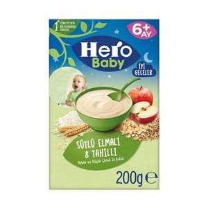 Hero Baby Sütlü Elmalı 8 Tahıllı Bebek Ve Küçük Çocuk Ek Gıdası 200g