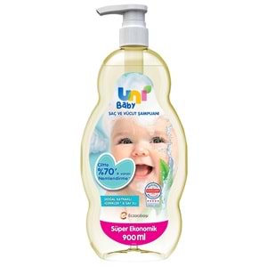 Uni Baby Saç ve Vücut Şampuanı %70 E Varan Nemlendirme 900 ml