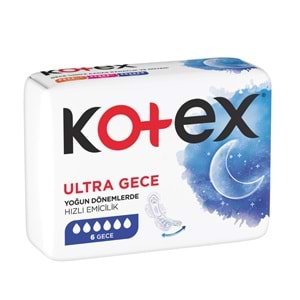 Kotex Ultra Gece Hızlı Emici 6 Adet