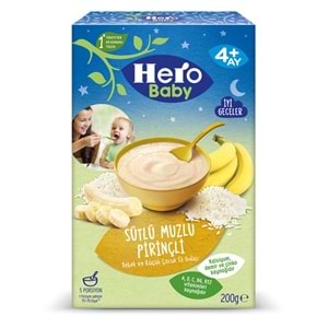 Hero Baby Sütlü Muzlu Pirinçli Bebek Ek Gıda 200 gr